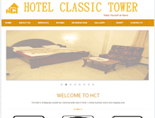Tablet Screenshot of hotelclassictower.com